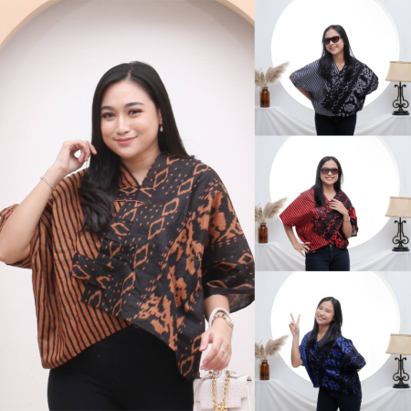 Croptop Batik / Blus Kotak (Kode: BKM)