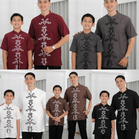 Koko Toyobo Bordir Couple Ayah Anak ( Kode: FRO)