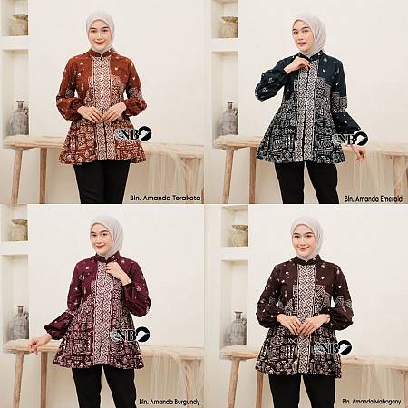 Aneka Model Blouse Batik (Kode: NBK)