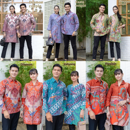 Couple Kemeja-Tunik Batik Semi Tulis Trikot (Kode: ZZZ)