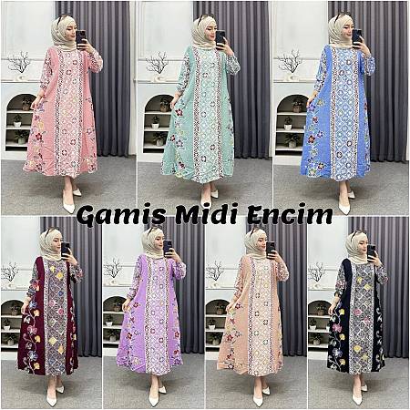 Gamis Midi Batik Cumikan  (Kode: BFP)