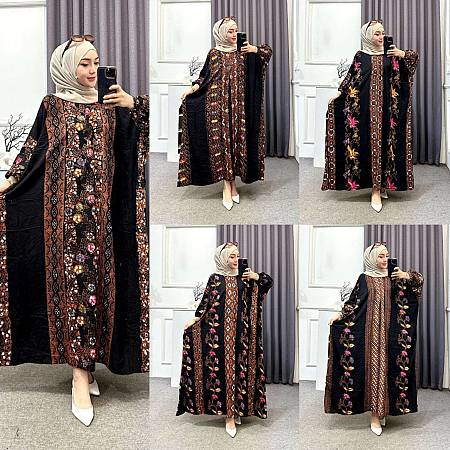 Gamis Kaftan Batik Cumikan (Kode;  BFP , LGB , MSD )