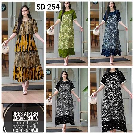 Sackdress Batik Alusan Aneka Motif (Kode: BTM/SD)