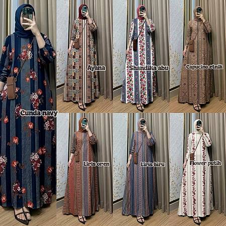 Gamis Rayon Exclusive Briela Dress ( Kode: NNB )