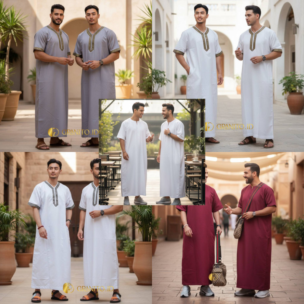 Jubah Muslim/Gamis Pria Toyobo (Kode: BKM)