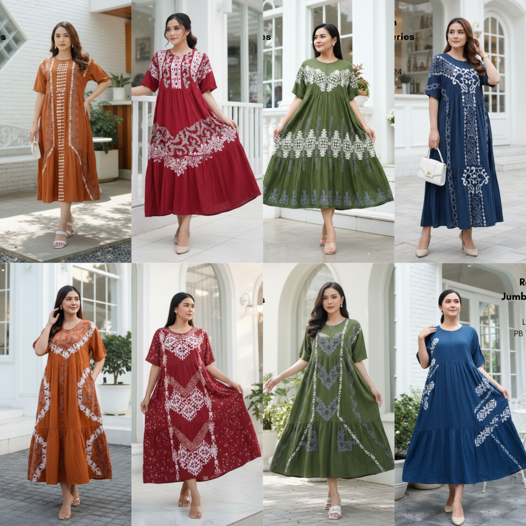 Daster Susun Jumbo Batik Abstrak ( Kode: ISN )