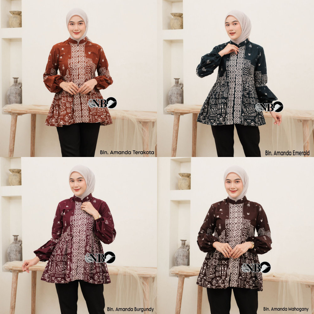 Aneka Model Blouse Batik (Kode: NBK)