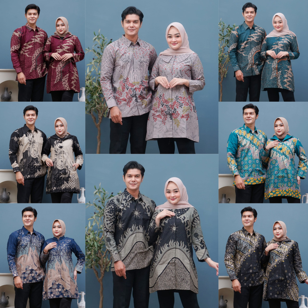 Couple Kemeja Furing Dan Tunik Trikot (Kode: LUX)