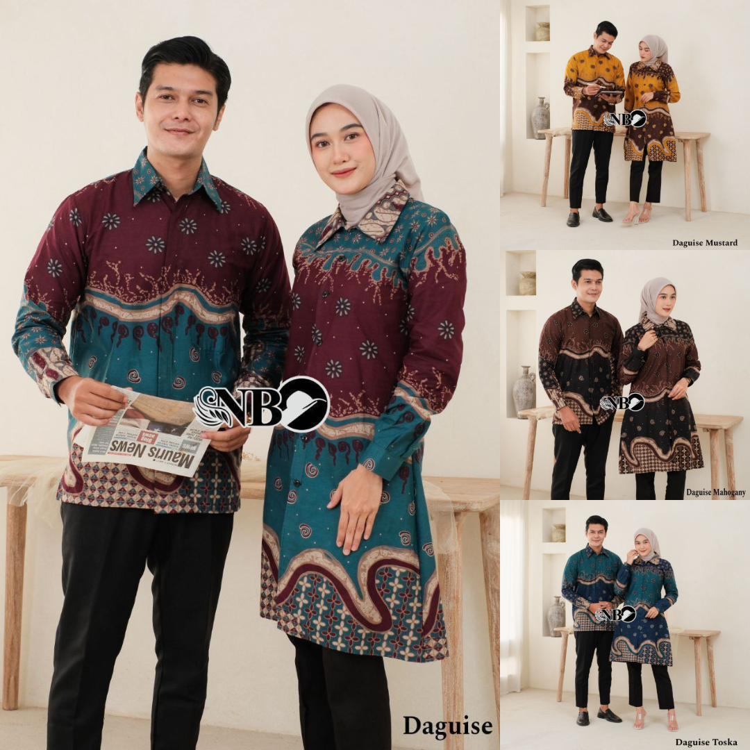 Couple Tunik Kemeja Batik Katun (Kode: SRJ)