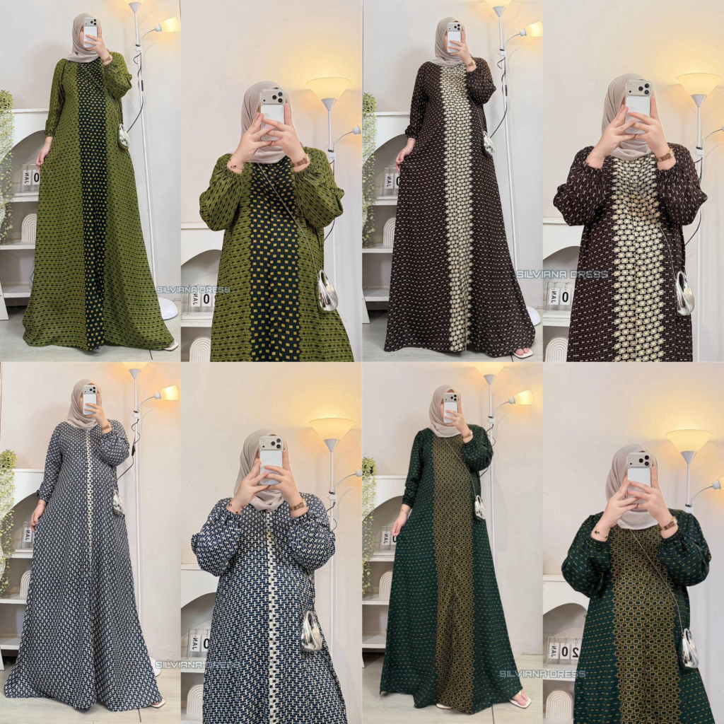 Gamis Silviana Dress Rayon Diamond (Kode: FLA)