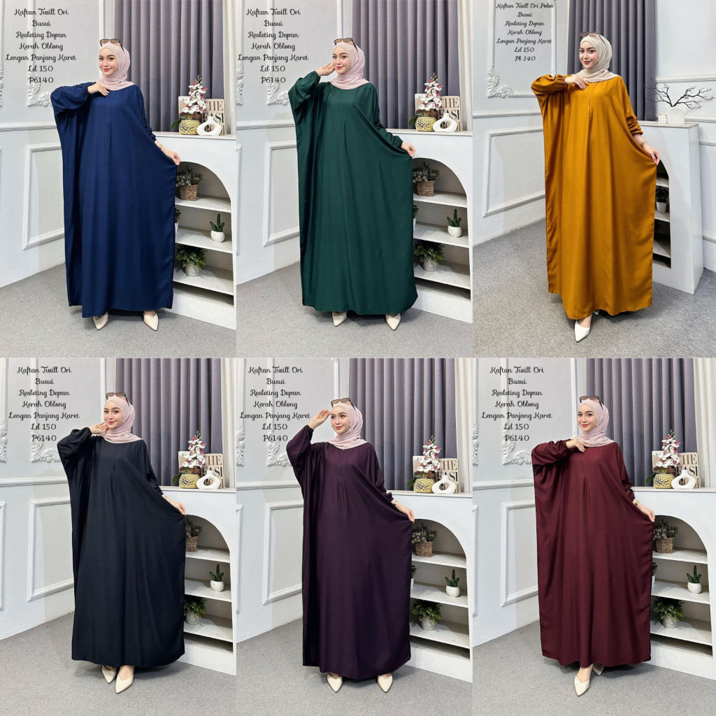 Gamis Kaftan Polos Twill Ori (Kode: HDT)