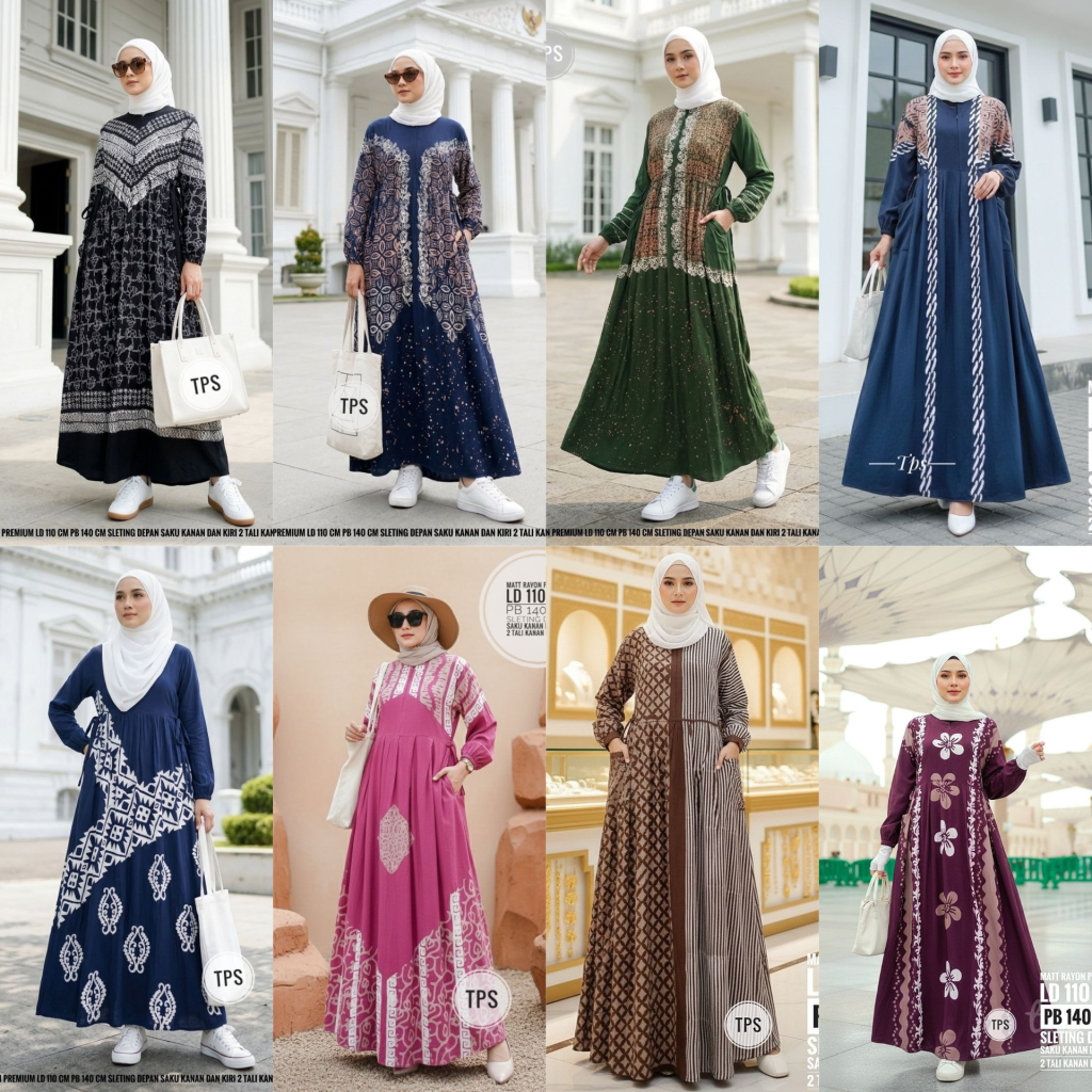 Gamis Rayon Premium ( Kode: TPS )