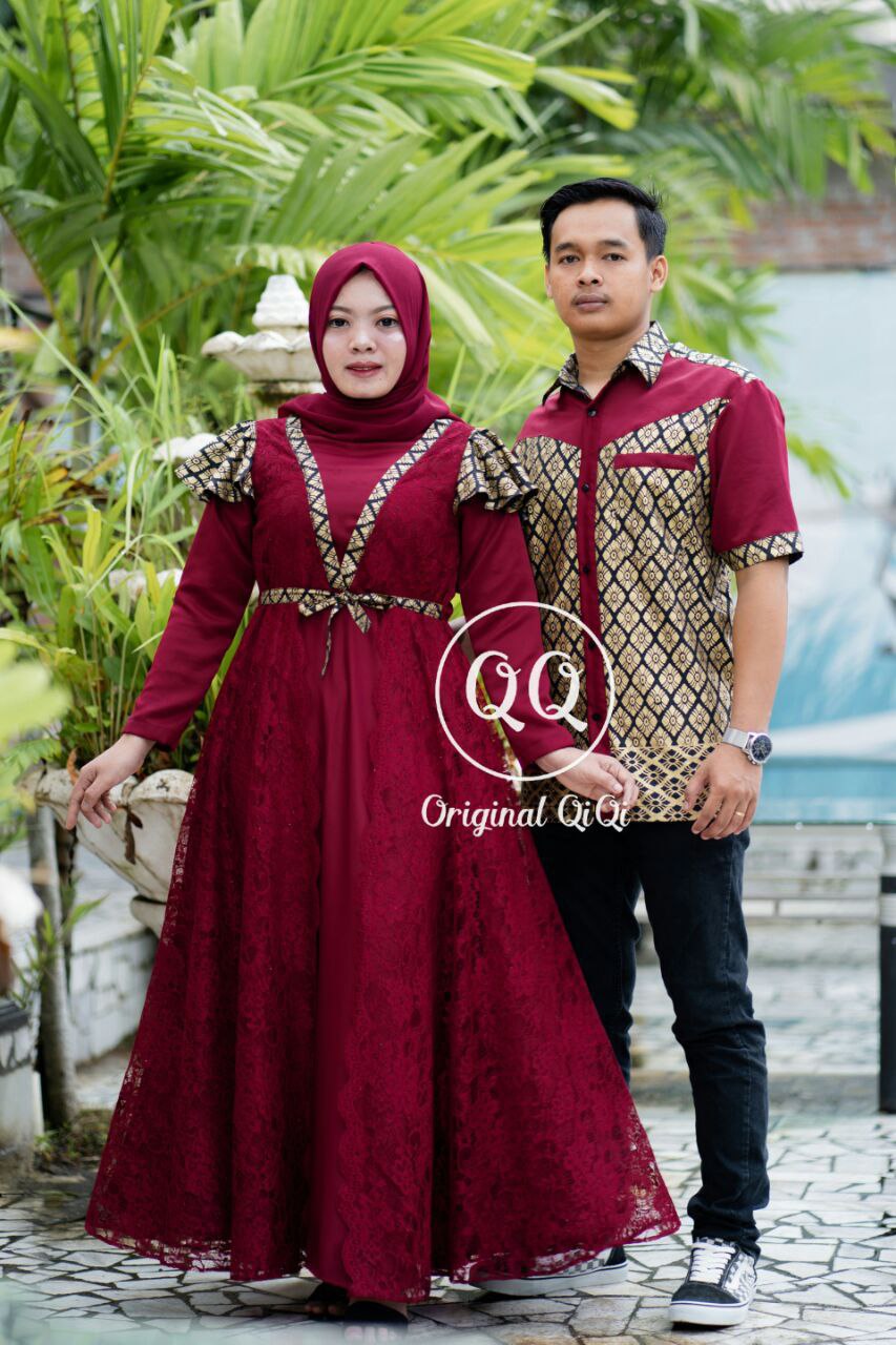 Couple Gamis Batik Borkat