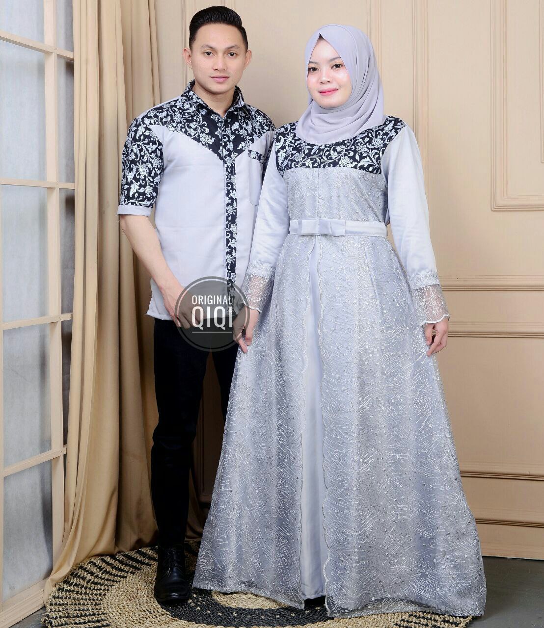 Couple Gamis Batik Prada