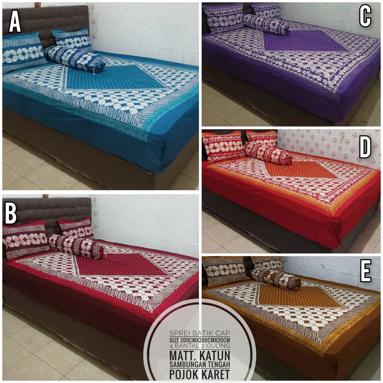Sprei Batik Cap (Kode: BRS)