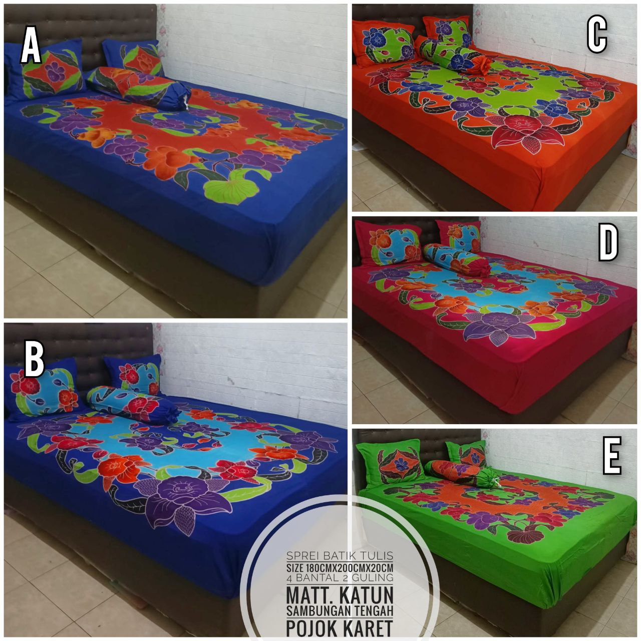 Sprei Batik Tulis (Kode: BRS)