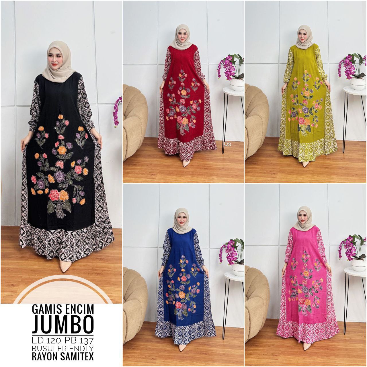 Aneka Gamis Batik Cantik (Kode: BFP , MSD , LGB)