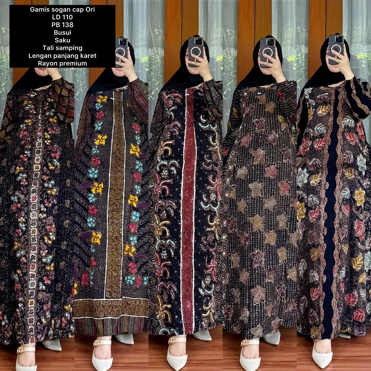 Gamis Cantik Batik Barpin (kode: BJE)