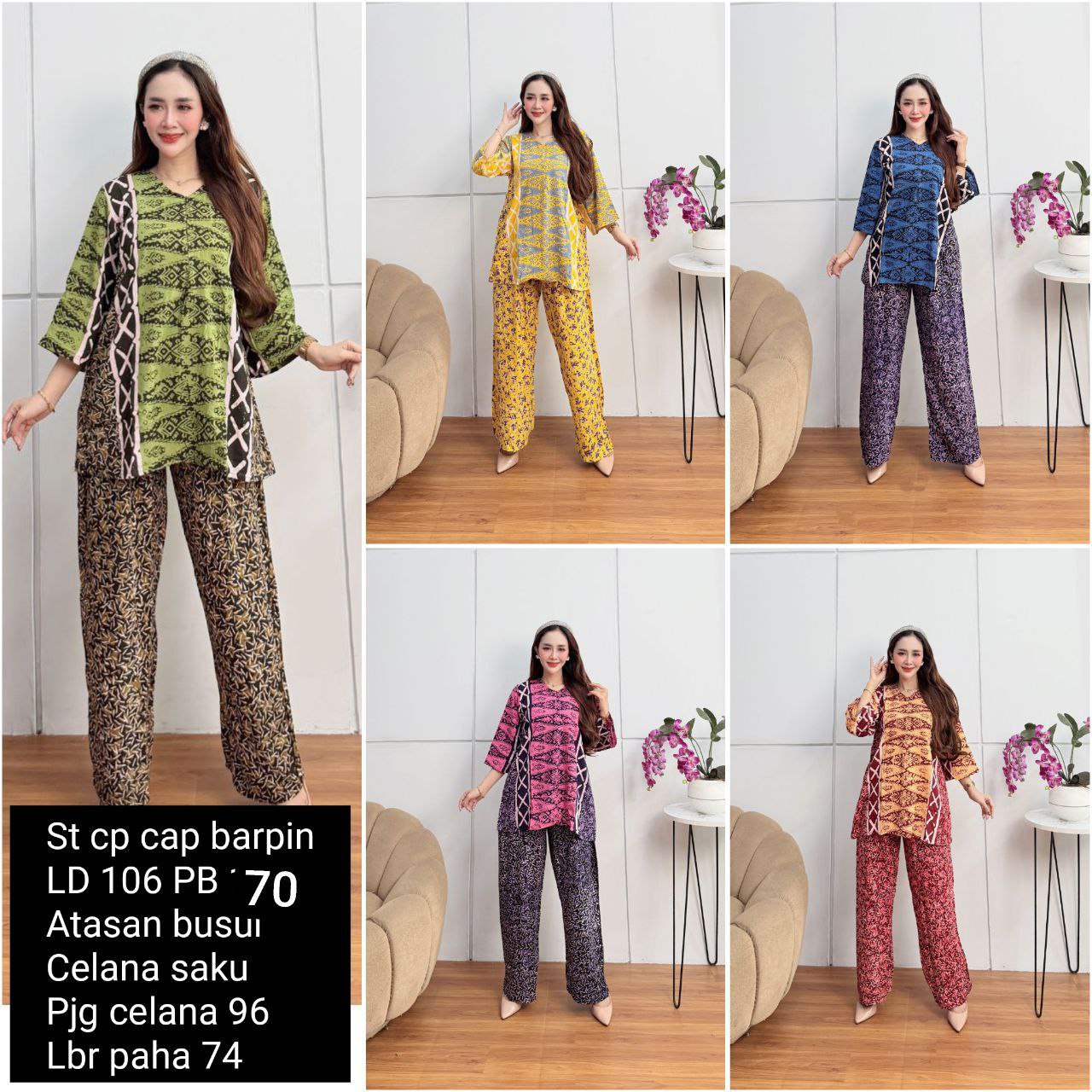 Setelan Celana Panjang Batik (Kode: MSD , LGB , BFP)