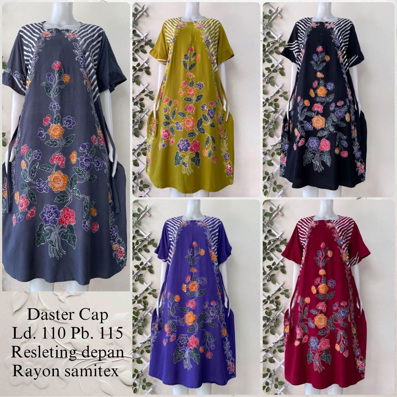 Daster Batik Cantik Rayon Super (kode: BJE )