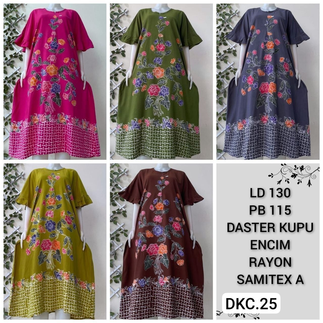 Daster Cantik Batik Alusan Aneka Model (Kode:  BTM )