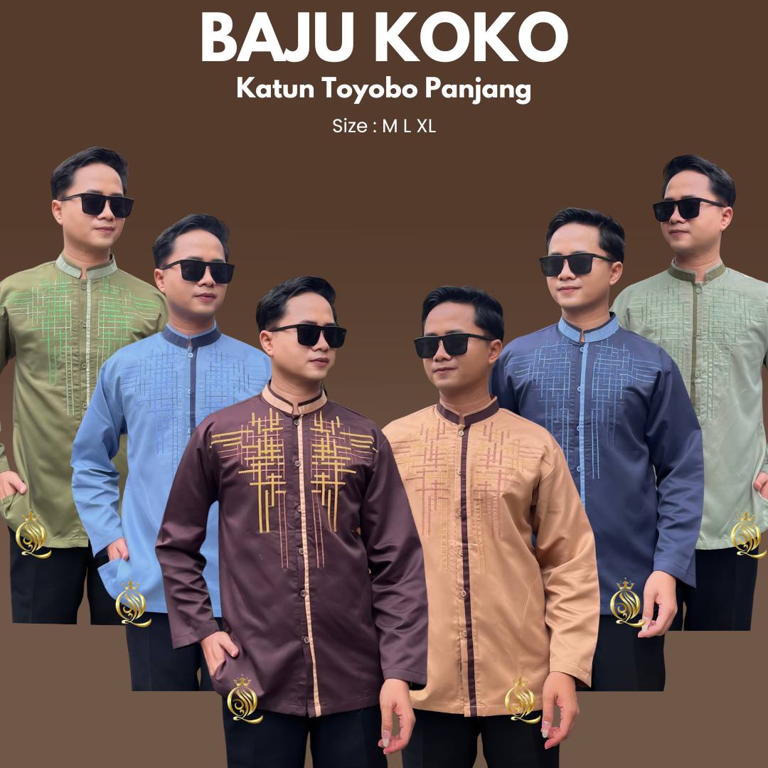 Koko Bordir Toyobo Panjang (Kode: QTK)