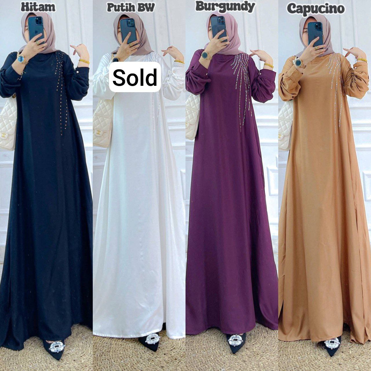 Gamis Salwa Dress Swarosky (Kode: NNB)