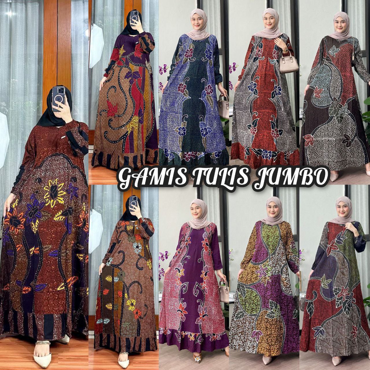 Gamis Batik Barpin Jumbo (Kode: BFP)
