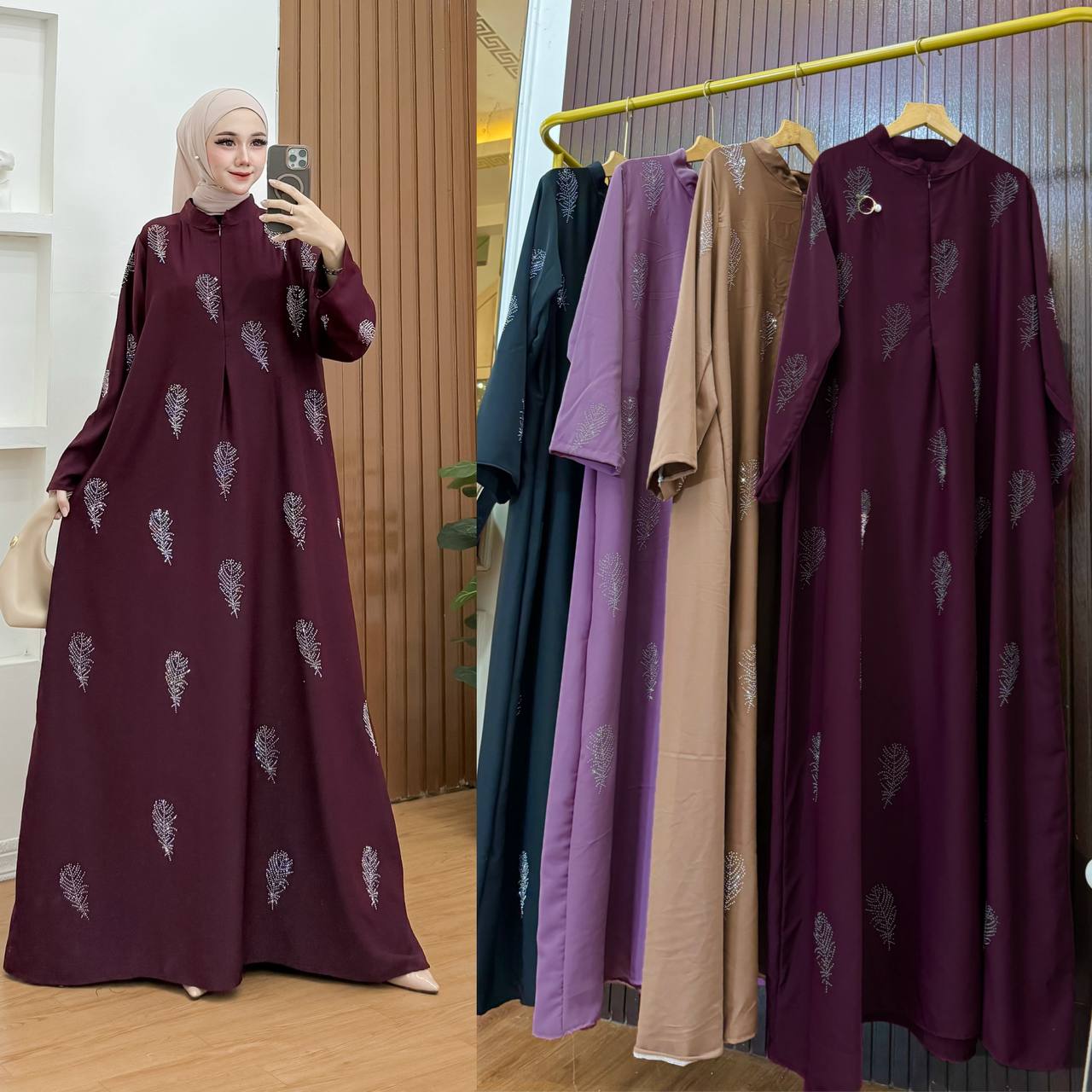 Gamis Abaya Arabian Marbela anti UV (Kode: NNB)