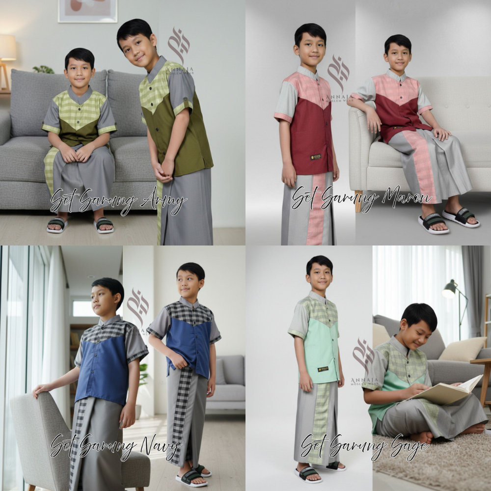 Setelan Sarung Koko QAIS Anak (Kode: ANJ)