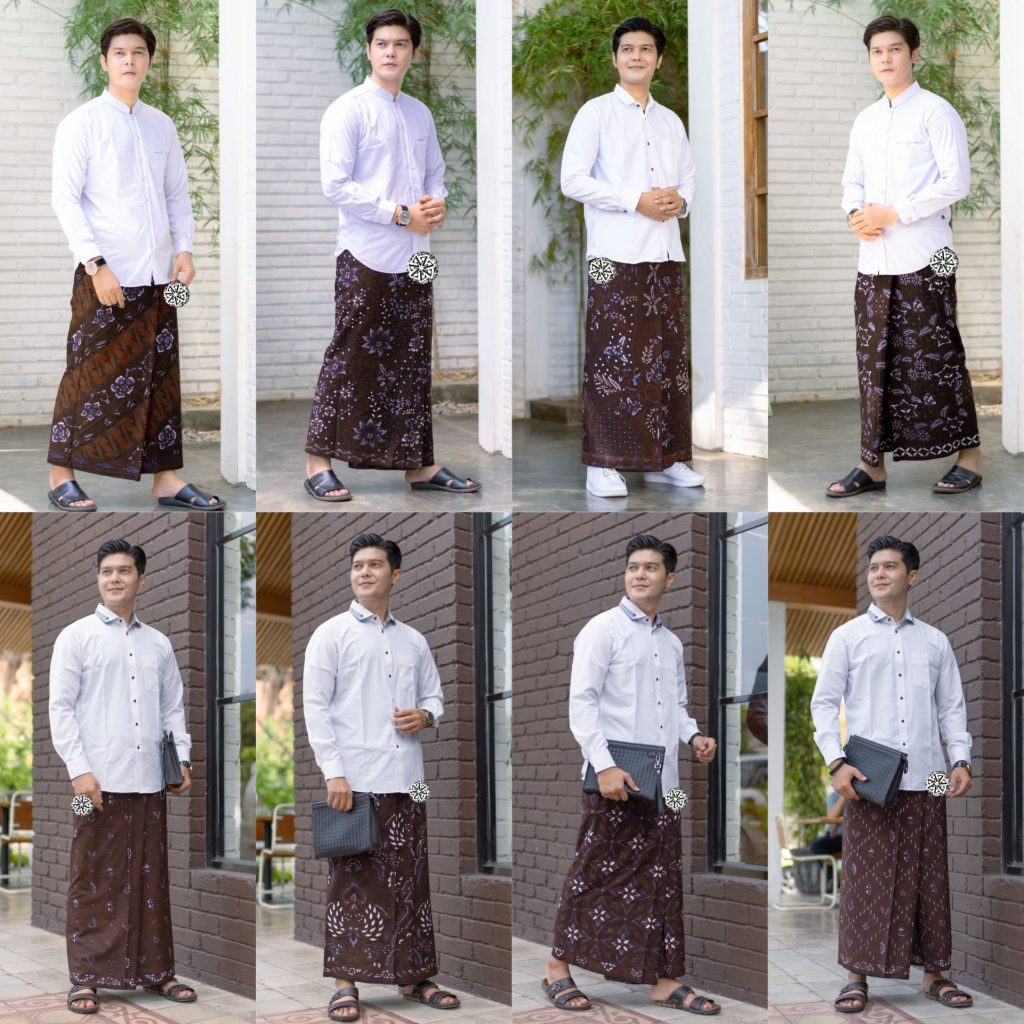 Sarung Batik Sogan Semi Tulis Kombinasi (Kode: ZZZ)