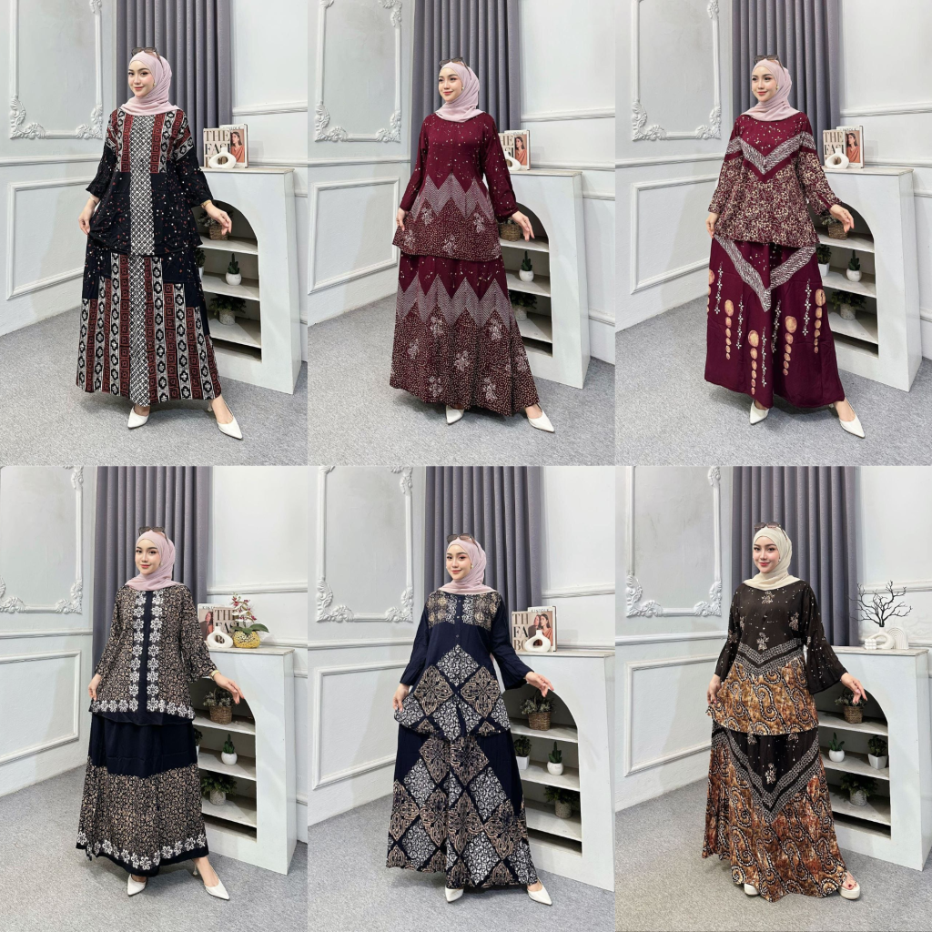Set Rok Batik Twill Ori (Kode: HDT)
