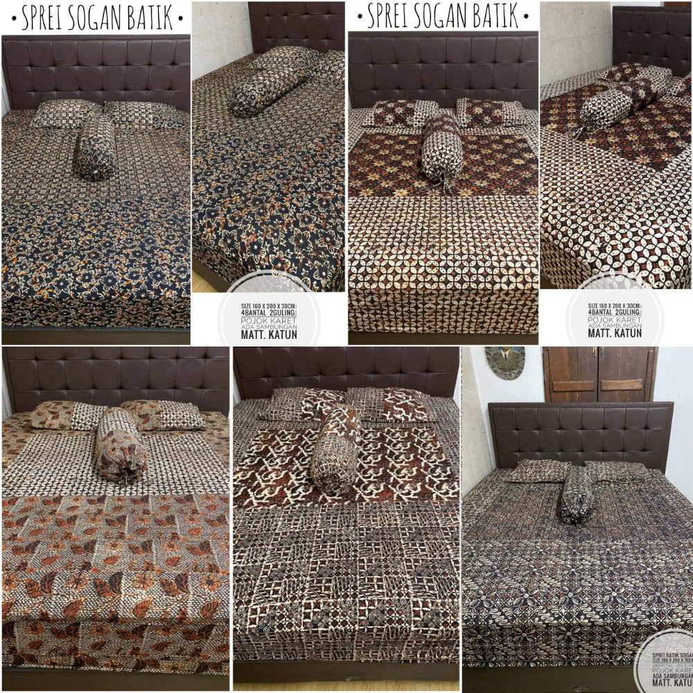 Aneka Sprei Sogan Batik (Kode: BRS)