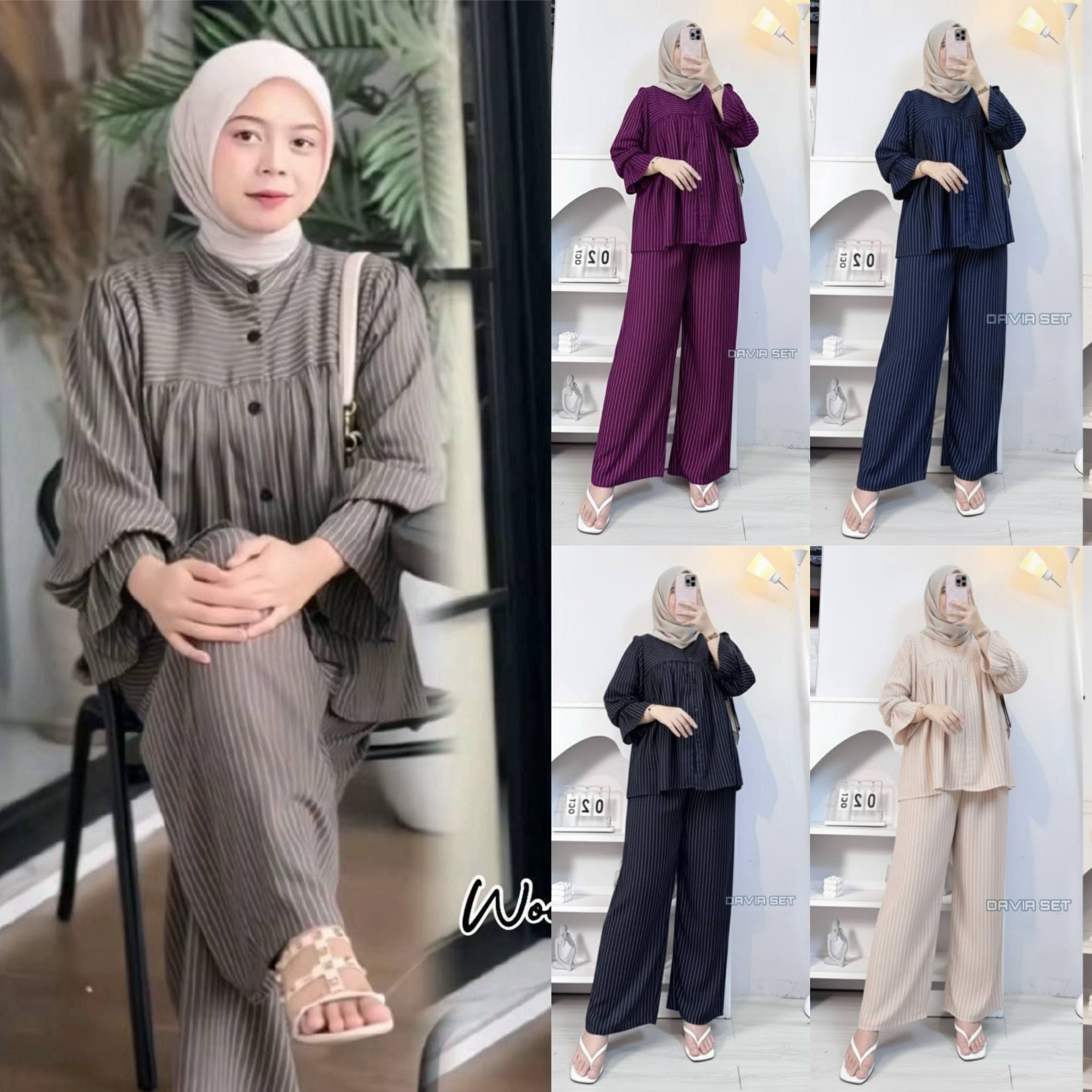 Tania Setelan Kulot Rayon (Kode: FLA)
