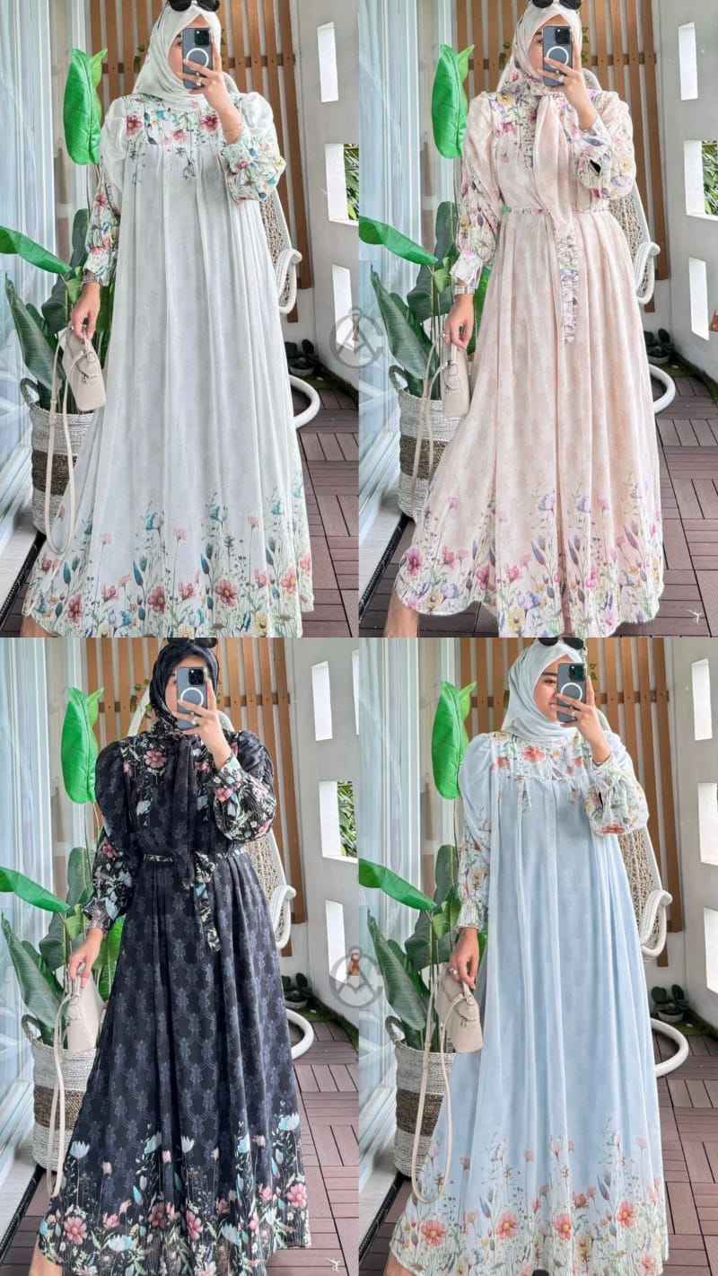 Gamis Sakura Set Hijab